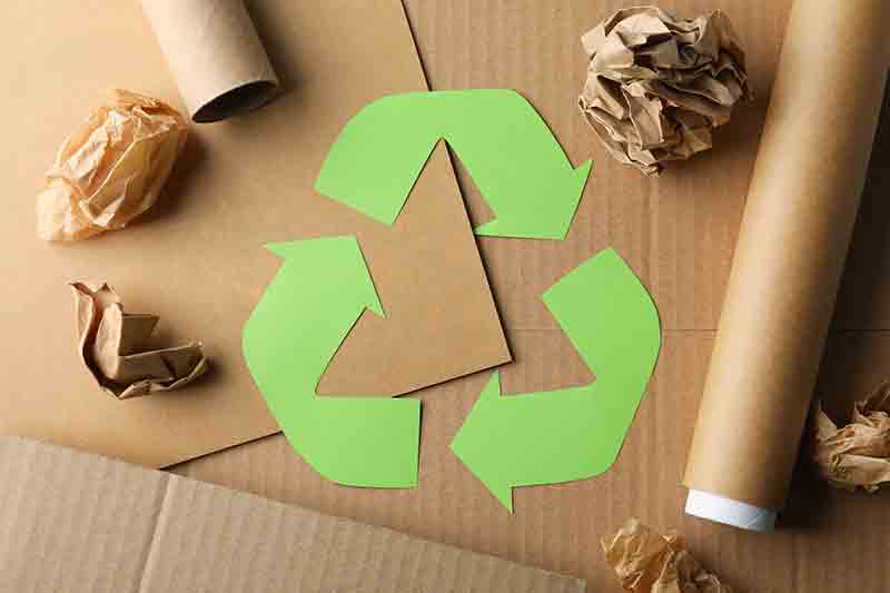 recycle-sign-on-kraft-paper-sustainability